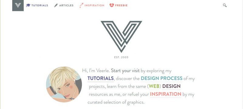 Website Desain Grafis Veerle