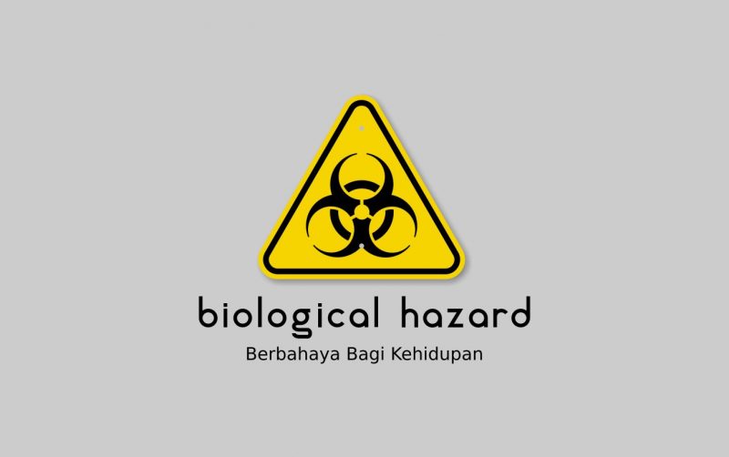 simbol bahaya bahan kimia - bilogical hazard