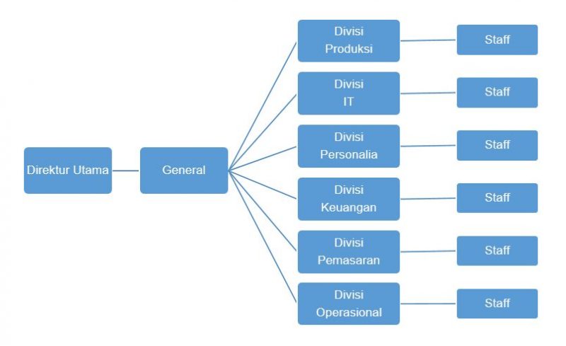 contoh struktur organisasi perusahaan kontraktor
